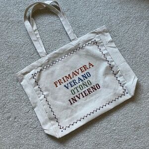 *NWOT* Sezane x Lucia Vergara Special Edition Canvas Tote Bag